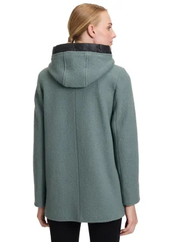 Veste évasée, tendance, en laine vierge